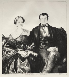 Moster Mason och hennes man av George Bellows