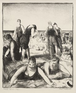 Badstrand av George Bellows