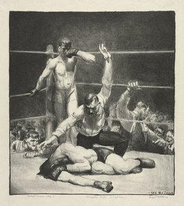 Räknad ut, Första stenen av George Bellows