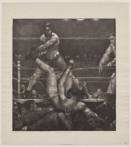 Dempsey genom repen av George Bellows