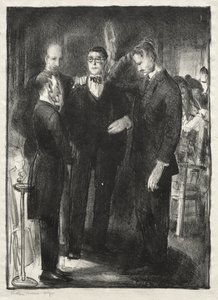 Fyra vänner, andra tillståndet av George Bellows