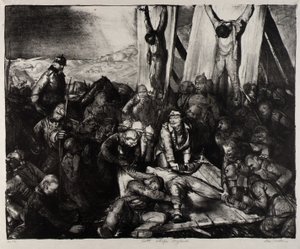 Gud straffe (Gud straffe England) av George Bellows