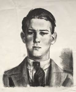 Huvudstudie av Gregory av George Bellows