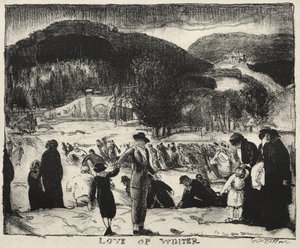 Kärlek till vintern, julen 1917 av George Bellows