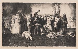 Massakern i Dinant av George Bellows