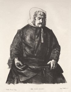 Gammal irländsk kvinna av George Bellows