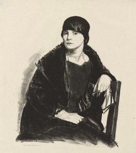 Porträtt av fru R. av George Bellows