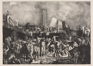 Vid floden av George Bellows