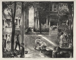 Sexton East Gay Street av George Bellows