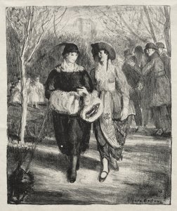 Vår, Central Park av George Bellows