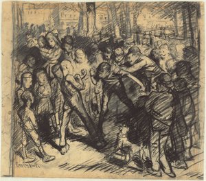 Street Fight [レクト]スウェーデン語 av George Bellows