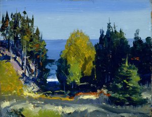 Lunden - Monhegan av George Bellows