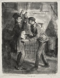 Rånet, första tillståndet av George Bellows