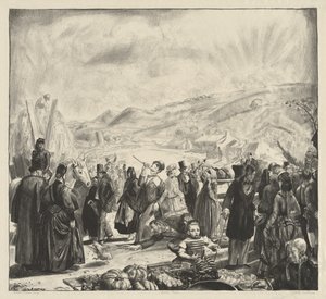 Den irländska marknaden av George Bellows