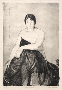 Modellen, första stenen av George Bellows