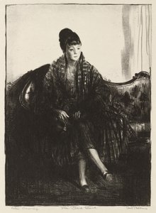 Den rutiga sjalen av George Bellows