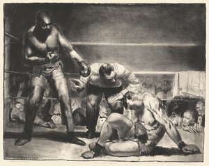 Det vita hoppet av George Bellows