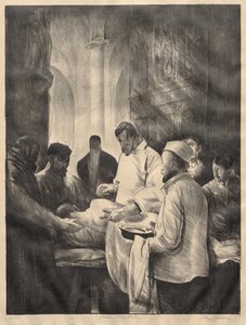 Krigsserien:  Fältsjukhuset, Second Stone av George Bellows