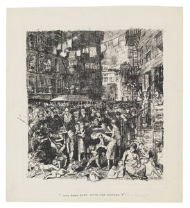 Varför åker de inte på semester till landet? av George Bellows