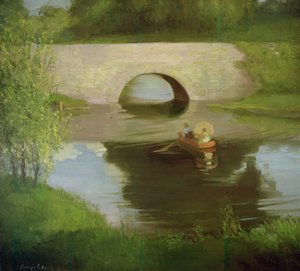 Central Park (olja på duk) av George Benjamin Luks