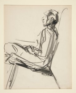 Sittande man av George Benjamin Luks