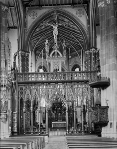 St Chads romersk-katolska katedral, Birmingham, West Midlands, c1940-1960-talet.