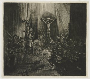 Kristus korsfäst mellan de två tjuvarna: "De tre korsen" av George Bickham (II)