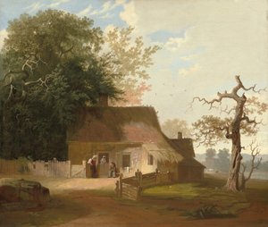 Stuga Landskap av George Caleb Bingham