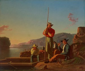 Träbåten av George Caleb Bingham