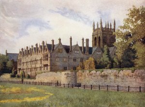 Oxford: Merton College från Fields av George Carline