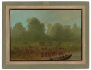En Mayoruna-by av George Catlin