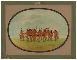 Rolig dans - Sioux av George Catlin