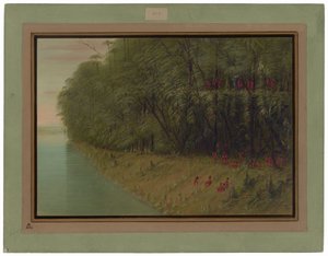 En Amazonasskog - Tittar iland av George Catlin