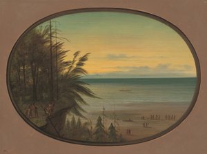 An Indian Ladder - Nayas Indians, 18551869. av George Catlin