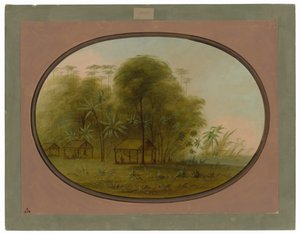 Arowak Village av George Catlin