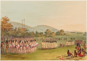 Bollspelsdans av George Catlin