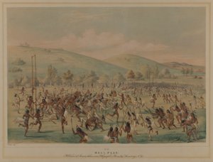 Bollspel (La Crosse) av George Catlin