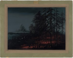 Bivack av ett Siouxkrigsparti av George Catlin