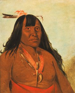 Bon-son-gee, New Fire, a Band Chief, 1834. av George Catlin