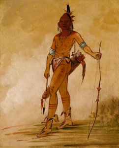 Cáh-he-ga-shín-ga, Lille hövding av George Catlin