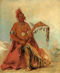 Cler-mónt, förste hövding för stammen, 1834. av George Catlin