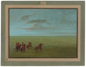 Connibos startar för vilda hästar av George Catlin