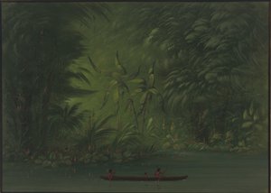 Ingången till en lagun, Amazonas kust, 18541869. av George Catlin