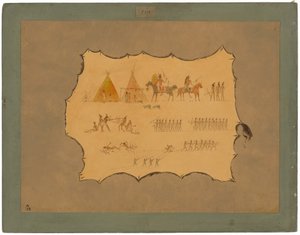 Faksimil av en cheyennerock av George Catlin