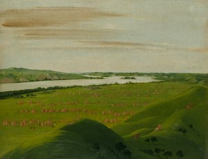 Fort Pierre, mynningen av Teton River, 1 200 mil ovanför Saint Louis av George Catlin