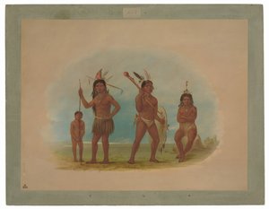 Fyra Arowak-indianer av George Catlin