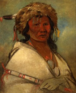 Stor hjälte, en hövding, 1845. av George Catlin