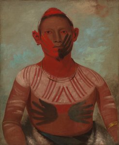 I-o-wáy, en av Black Hawks främsta krigare av George Catlin