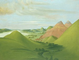 Iron Bluff, 1 200 mil ovanför St. Louis av George Catlin