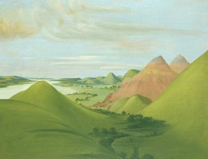 Iron Bluff, 1200 Miles ovanför St. Louis, 1832. av George Catlin
